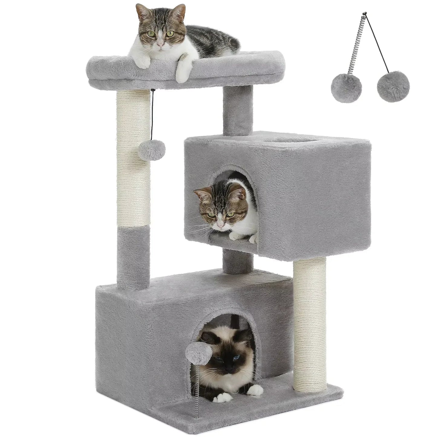 The Purr-fect Cat Castle: A Tower of Fun for Large Felines Up to 22lbs!